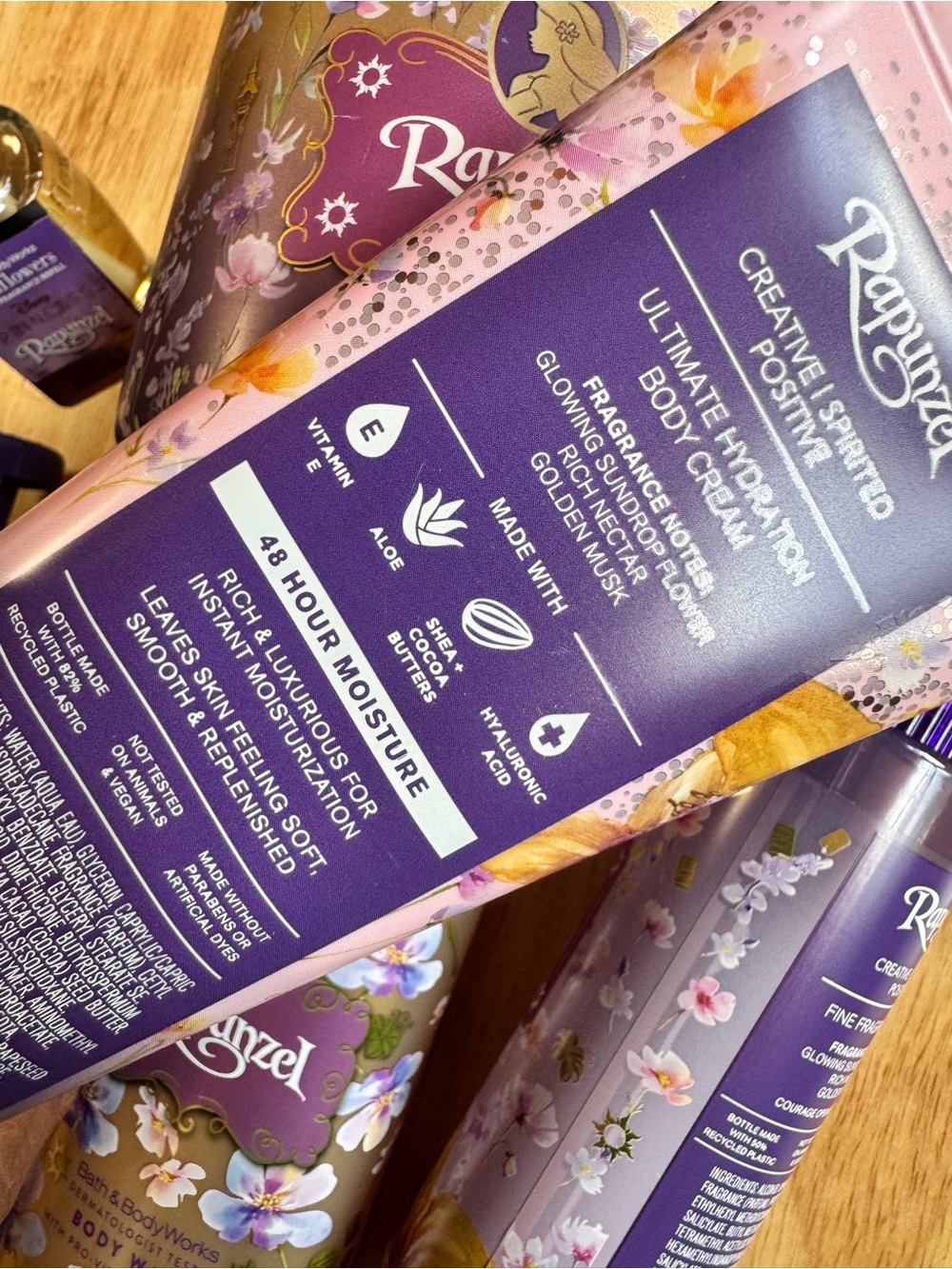 Bath & Body Works Disney Princess Rapunzel 9Piece Purple & Gold Set - Picture 2 of 3